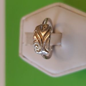 Handcrafted sterling silver ring size 5
